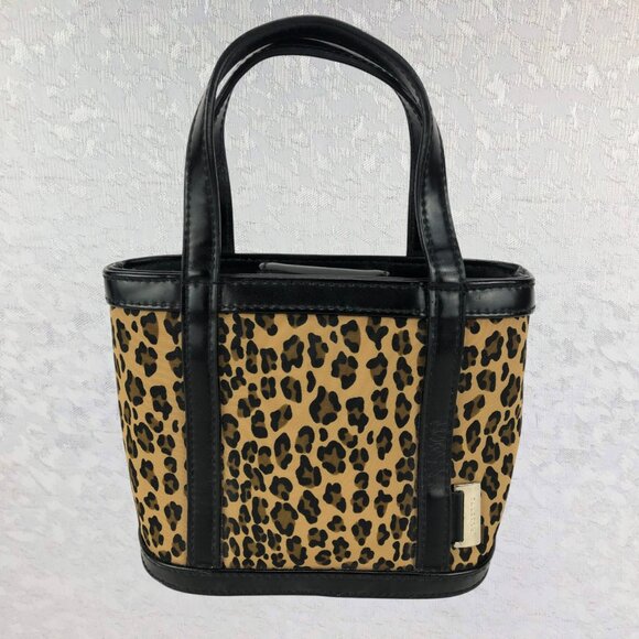 Rosetti Leopard and Black Multi-Pocket Small Purse with Pom-Pom Cat Keychain - Picture 6 of 12